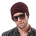 Slouch Beanie Hats Unisex Winter Warm Kitting Hats Skullcap (B-RED)