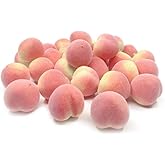HORUIUS Mini Artificial Peach Fake Peach Fruit Small Simulation Lifelike for Home Cabinet Table Party Decoration Photography Prop 20 Pcs