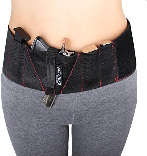 JESENLON Belly Band Holster for Wesson Bodyguard Concealed Carry Fits Gun Smith, Glock 19, 17, 42, 43, P238, Ruger LCP, and Similar Sized Guns ,For Women, One Size …