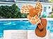Tee-Zed Clip-On Fan Great for the Beach, Pool, Camping, Work, Lounging or Just Chillin'! - Giraffe Design