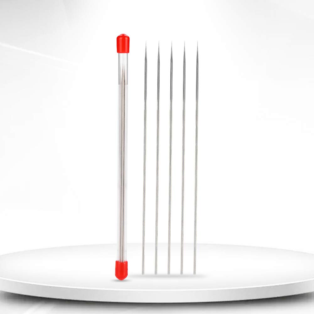 5pcs Airbrush Needle Set 0.2/0.3/0.5mm Replacement Parts for Airbrush Accessories Precision-Crafted Painting Machine Feed Part Fluid Compatible with Most Airbrush Systems