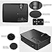 1500 Lumens Video Projector 1080P HD, Weton LCD Mini Movie Projector Portable Multimedia Home Theater Projector for iphone/Andriod Smartphones Support HDMI AV VGA USB SD for Home Cinema TV Laptop