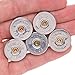 War Monkey 12 Gauge Polished Shotgun Shell Magnets in Chrome - Set of 5