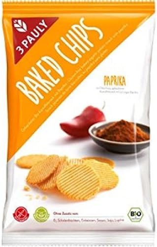 3 Pauly Baked Potato Chips Snack Paprika Gluten Free 85g