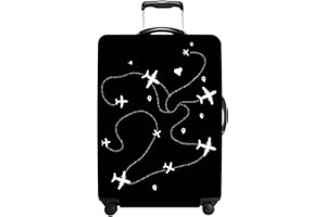 THISFIND Luggage Cover Washable Suitcase Protector Anti-Scratch,Stretchable Fit for 20-34Inch Luggage Durable Travel Bag Cover with Zipper Closure (Airline, XL(fits 32-34Inch suitcase))
