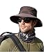 TUSFTAY Men Women Sunscreen Cooling Hat Ice Cap Heatstroke Protection Cooling Cap Wide Brim Sun Hat with UV Protectionfor (Coffee)