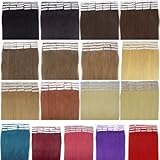 16''18''20''22'' 24'' Tape - In Real Human Hair Extensions Straight 17 Colors 20pcs Beauty Hair Style