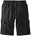 Southpole Big Boys' Boys Jogger Shorts with Cargo Pockets In Basic Solid Colors, Heather Charcoal, Medium
