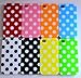 8pcs Cute Colorful White Polka Dots Gel Silicone Case Cover Skin for iPhone 4 4S+Polka Dots Sticker