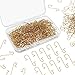 WILLBOND 300 Pieces Christmas Ornament Hooks Christmas Tree Hangers Xmas Metal Wire Hooks with Storage Box for Christmas Tree Decoration