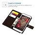 MOLLYCOOCLE Note 4 Case, Galaxy Note 4 Case Natural Luxury Brown Stand Wallet Purse Credit Card Holders Design Flip Folio TPU Soft Bumper PU Leather Ultra Slim Fit Cover for Samsung Galaxy Note 4