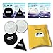 VOKOLY [6 Pack] Sticky Gel Pads Non-Slip Pads Cell Pads Anti-Slip Mats for Wide Applications (Black, Clear)