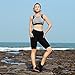 AJISAI Womens 8.5 inches Pro Compression Yoga Running Workout Biker Shorts Spandex Athletic Tights