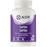 AOR SeMet Selenomethionine 55mcg, 90 Capsules 90-Day Supply - Vegan and Non-GMO - Selenium & Glutathione Formula - Cognitive 