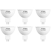 FTL MR16 LED Bulb 12V 50W Equivalent Halogen Replacement GU5.3 Pin Base 5W 5000K Daylight Non-Dimmable for Landscape and Trac