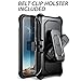YOUMAKER Heavy Duty Protection Kickstand Shockproof Clip Holster Case Cover for All New Apple iPhone 10 (2017 Edition) 5.8 inch WITHOUT Built-in Screen Protector (Black/Black)
