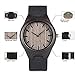 Men Wood Watch BOBO BIRD Vintage Analog Quartz Wooden Wrist Watches Casual Mens Watch with Cowhide Leather Strap Band Black Handmade
