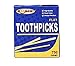 GoodCo! Toothpicks, Flat Natural Wooden Bamboo Tooth Picks for Teeth, Appetizers and Cocktail 750 Count