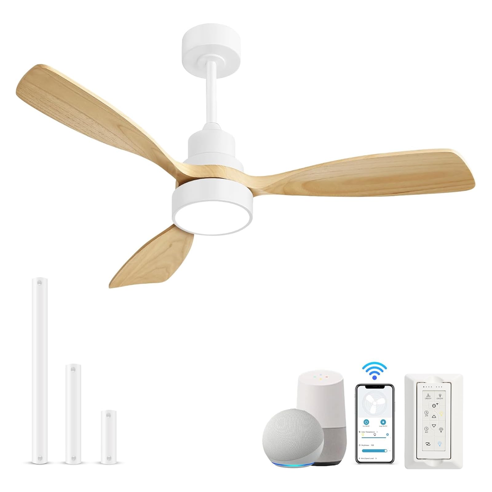 Sofucor 48 Inch Ceiling Fans with Lights, Smart