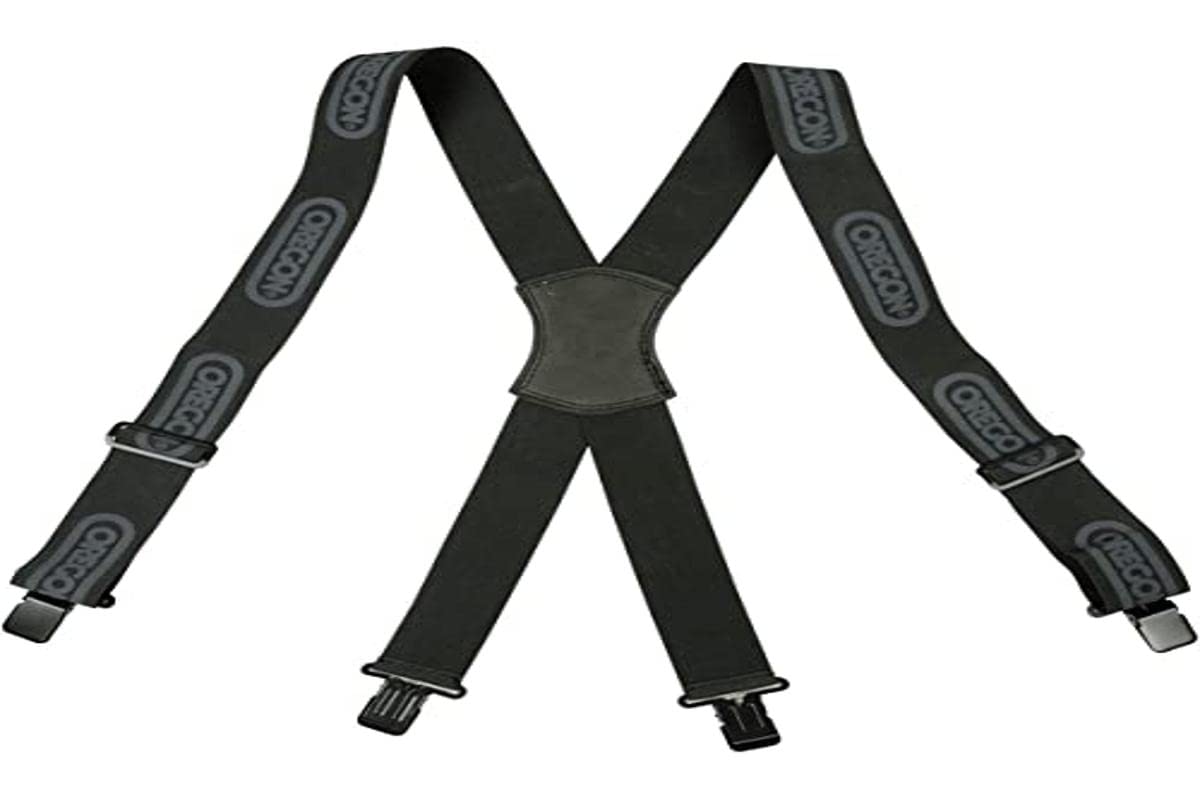 Oregon 562411 Black Logger Braces with Metal Clips