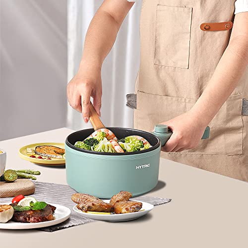 HYTRIC Electric Hot Pot, 1.5L Portable Nonstick Frying Pan for Sauté