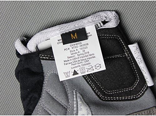 Palm-width measurement biking gloves with anti-slip features.
