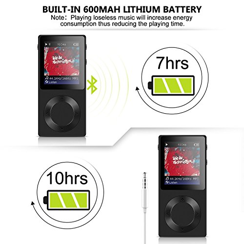 AGPTEK Bluetooth MP3 Player Rocker V2 High Resolution Digital Audio