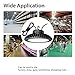 Hyperlite 200W LED UFO High Bay Lighting Fixtures for Gym Stadium UL/DLC 4.2 Premium/FCC Approved 5' Wires with Plug 5 Years Warranty 5000K Dimmable Waterproof and Dustproof IP65