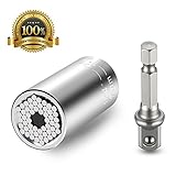 Universal Socket-Ratchet Universal Sockets Metric Wrench Adapter 1/4 inch to 3/4 inch Professional Repair Tools (1pack)