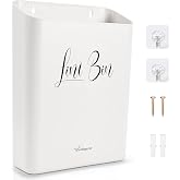 Sealegend Magnetic Lint Bin for Laundry Room Organization and Storage, Lint Trash Can for Laundry Room Decor, Wall Mounted Sp