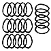 uxcell 20 Pcs Black Elastic Hair Bands Ponytail Holders for Ladies Women