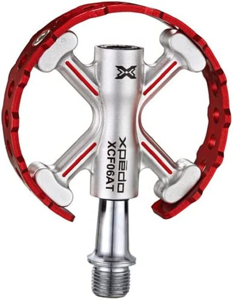 Xpedo Unisex - Adult Traverse 6 Pedals, Red, 9/16 Inch