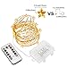 ADAINA LED Star String Fairy Lights Battery Operated 8 Model Remote Dimmable Flexible Lights Indoor Outdoor Waterproof 13Ft Timer Rope Lights For Bedroom Garden Wedding Halloween 3 Pack
