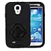 Galaxy S4 Case, S4 Case - ULAK Knox Armor Shockproof Hybrid Rugged Rubber Holster Case Defensive Cover for Samsung Galaxy S4 IV i9500 w/ Swivel Locking Belt Clip Kickstand -Black
