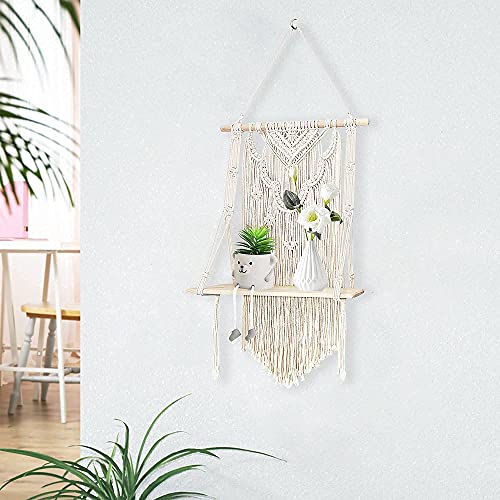Macrame Wall Hanging Shelves,Macrame Shelf Boho Shelf,Macrame Wall