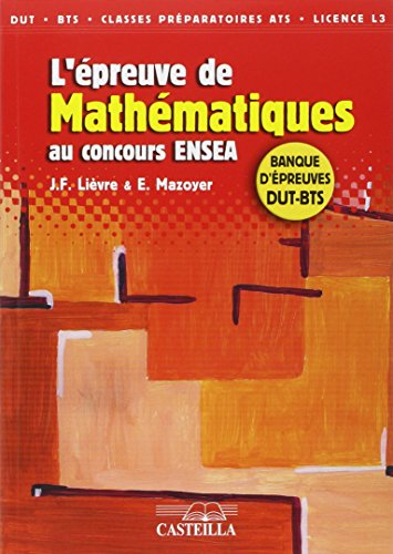 Télécharger epreuve de mathematiques au concours ensea (l) Télécharger epreuve de mathematiques au concours ensea (l)