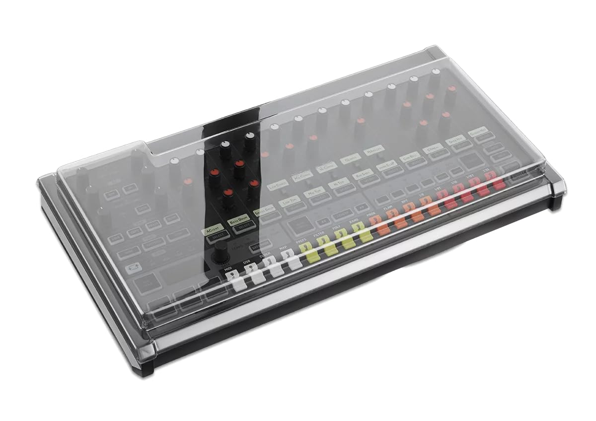 Decksaver Cover for Behringer RD-8 - Super-Durable Polycarbonate Protective lid in Smoked Clear Colour, Made in The UK - The Producers' Choice for Unbeatable Protection