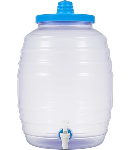 Made in Mexico Mexican Clear Vitrolero with Lid 5 Gallon Jug for