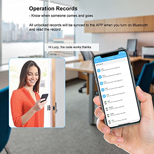 Smart Deadbolt, Smart Lock Front Door,Bluetooth Keyless Entry Door Lock