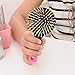 Hilinker Hair Brush - Detangle Hair Easily With No Pain - Good For Wet Or Dry Hair - Adults & Kids Rainbow (Black)