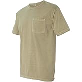 Comfort Colors Men's Adult Short Sleeve Pocket Tee, Style 6030 (XXX-Large, Khaki)