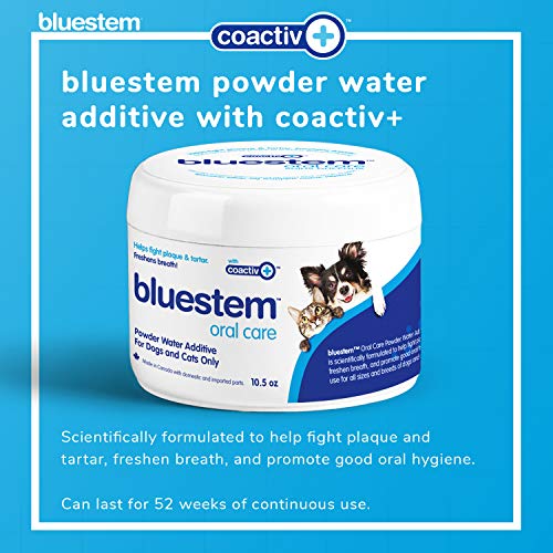 Pet Water Additive Powder: For Dogs & Cats Oral Dental Care. Helps Prevent Teeth Tartar, Plaque and Treats Bad Breath. Mouthwash Rinse for Dog & Cat Mouth Clean Health Treatment for Pets Drinking Bowl