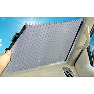 Dash Designs 19 inch Universal Fit Retractable Auto Windshield Sunshade