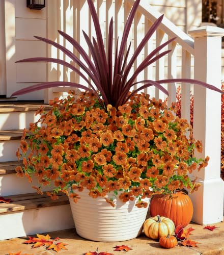 HyeFlora Artificial Fall Flowers Faux Mums