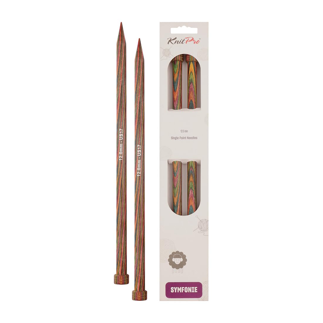 KnitPro Symfonie Single Pointed Needles 14" (35cm) | 12.00mm