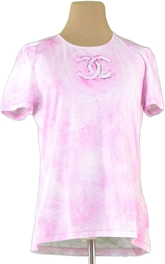 Amazon シャネル Chanel Tシャツ カットソー レディース 44サイズ タイダイ ココマーク 中古 レア 美品 T4016 Tシャツ カットソー 通販