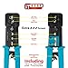 ITBEBE RJ45 Crimping Tool Made of Hardened Steel with Wire Cutter Stripping Blades and Textured Grips (RJ45 CRIMPER TURQUOISE-B)