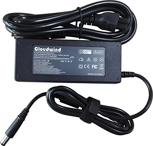 Cloudwind 19.5V 4.62A 90 Watt Replacement AC Adapter,Power Cord Supply for Dell Inspiron 1750 1750N 15R 17RN 17RV Dell Vostro 3500 3500n 3550 3550n 3555 3560 3700 3700n 3750 A840 A860 A860n Series.