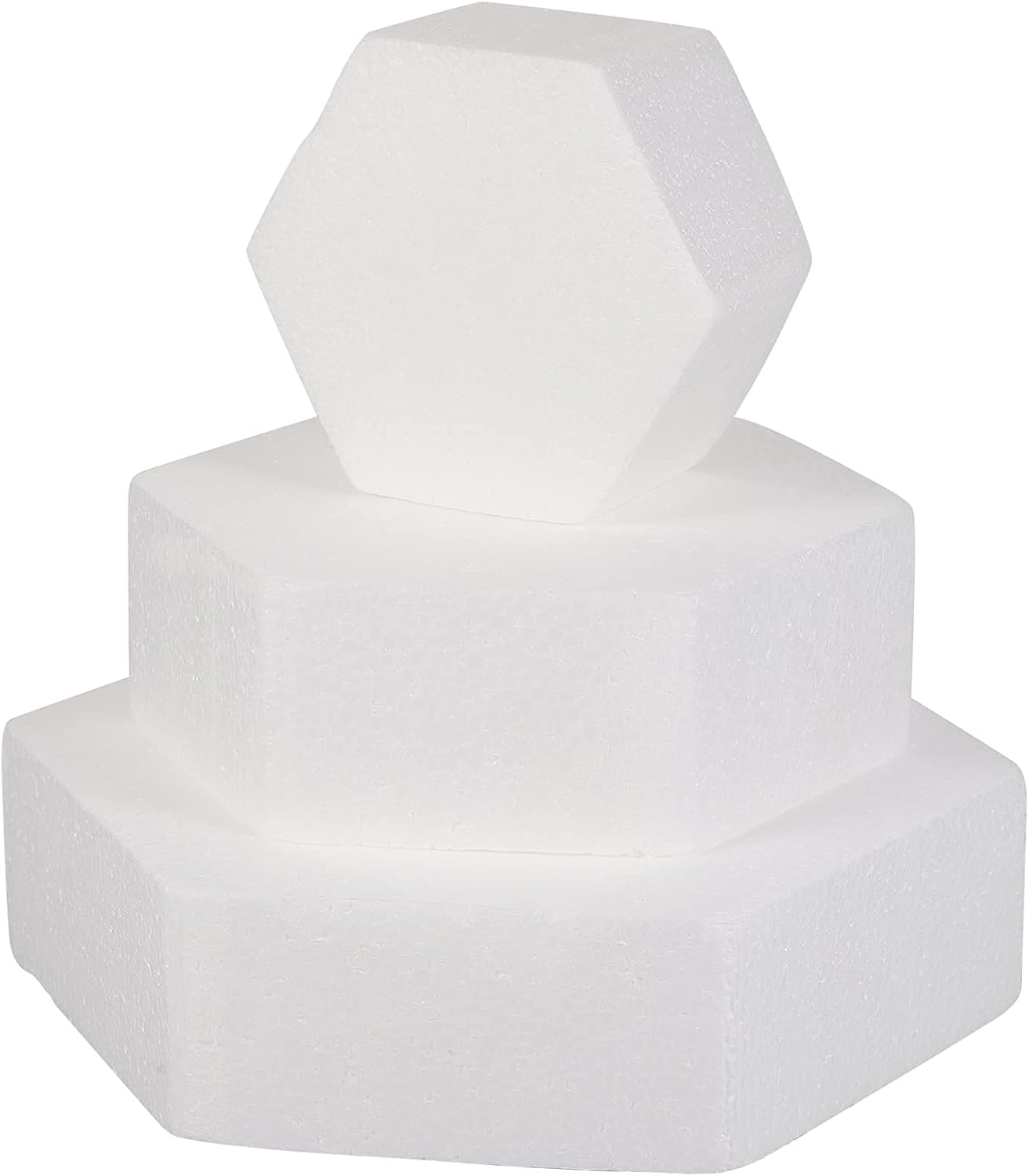 3pcs Styrofoam Cake Dummy Polystyrene Foam Mini Dummy Cake for Wedding