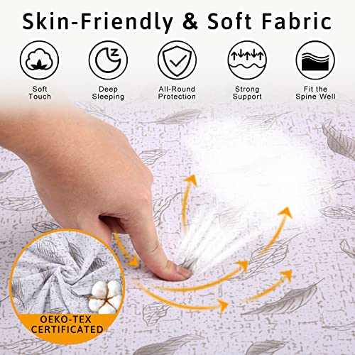 Baby Nest Baby Lounger for Co Sleeping, Foldable Baby Bassinet with Inflatable Bumper, Soft & Breathable Fiberfill for Traveling &Napping, Newborn Essential Shower Gift for 0-12 Months